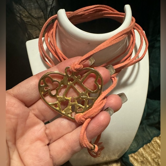 Necklace 🎁 Heart With Rope 🎁 - Picture 2 of 2